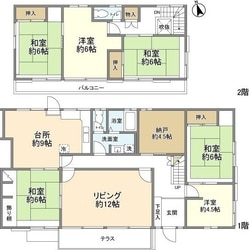 西八朔町貸家Ａの物件間取画像